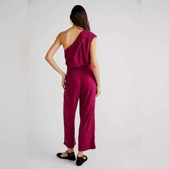 Free People Avery Jumpsuit One Shoulder - Picture 2 of 13